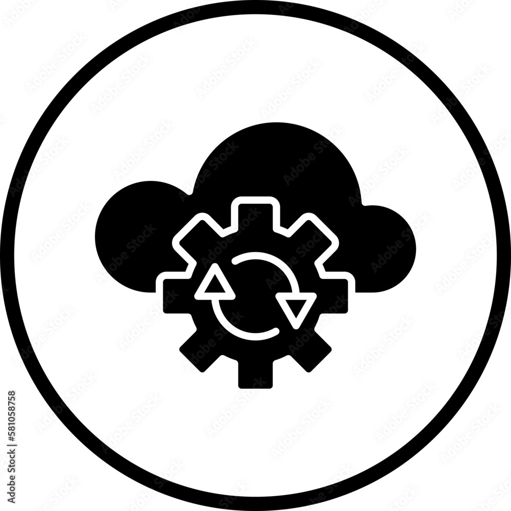 Vector Design Cloud Backup Icon Style Vector Design Cloud Backup Icon Style