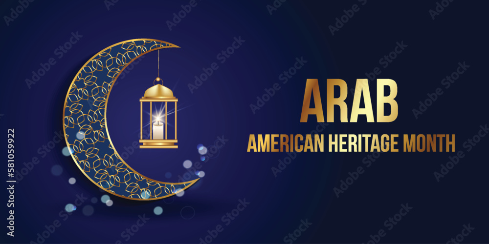 Φωτογραφία Arab American Heritage Month. April in the U.S. of Arab heritage.