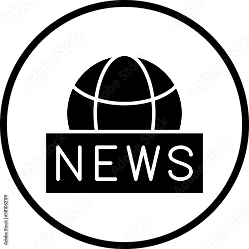 Vector Design Global News Icon Style