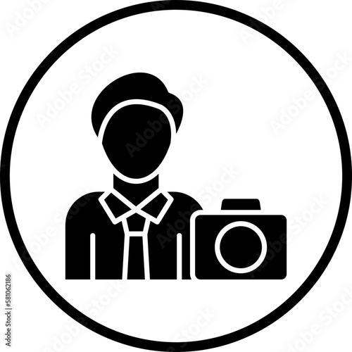 Vector Design Cameraman Icon Style