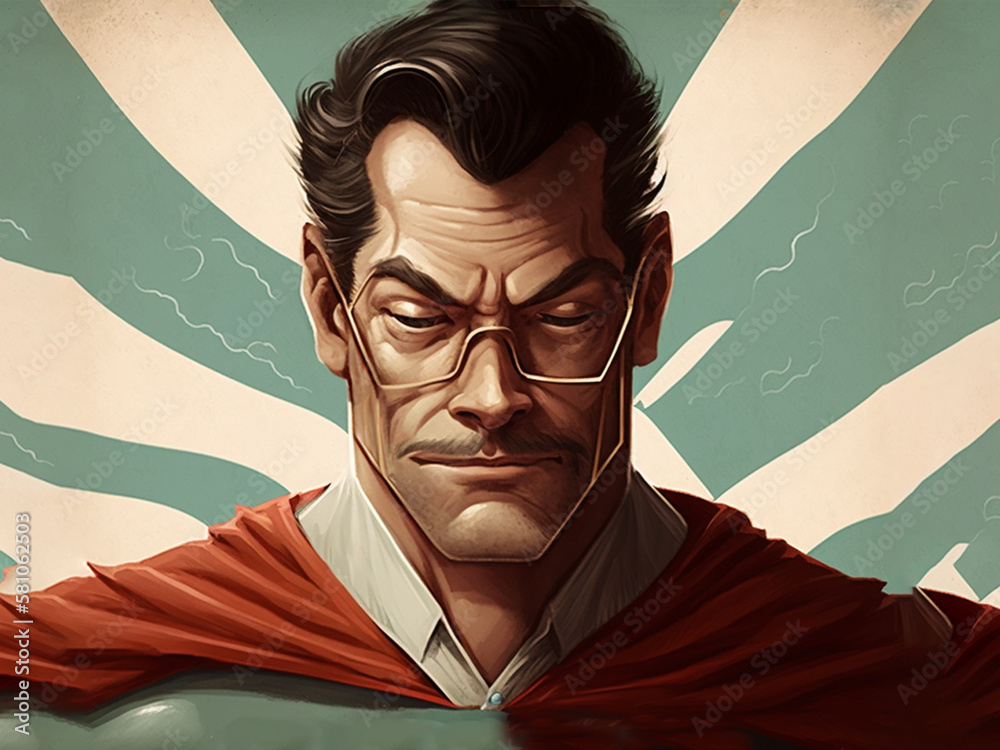 super dad on father's day, generative IA