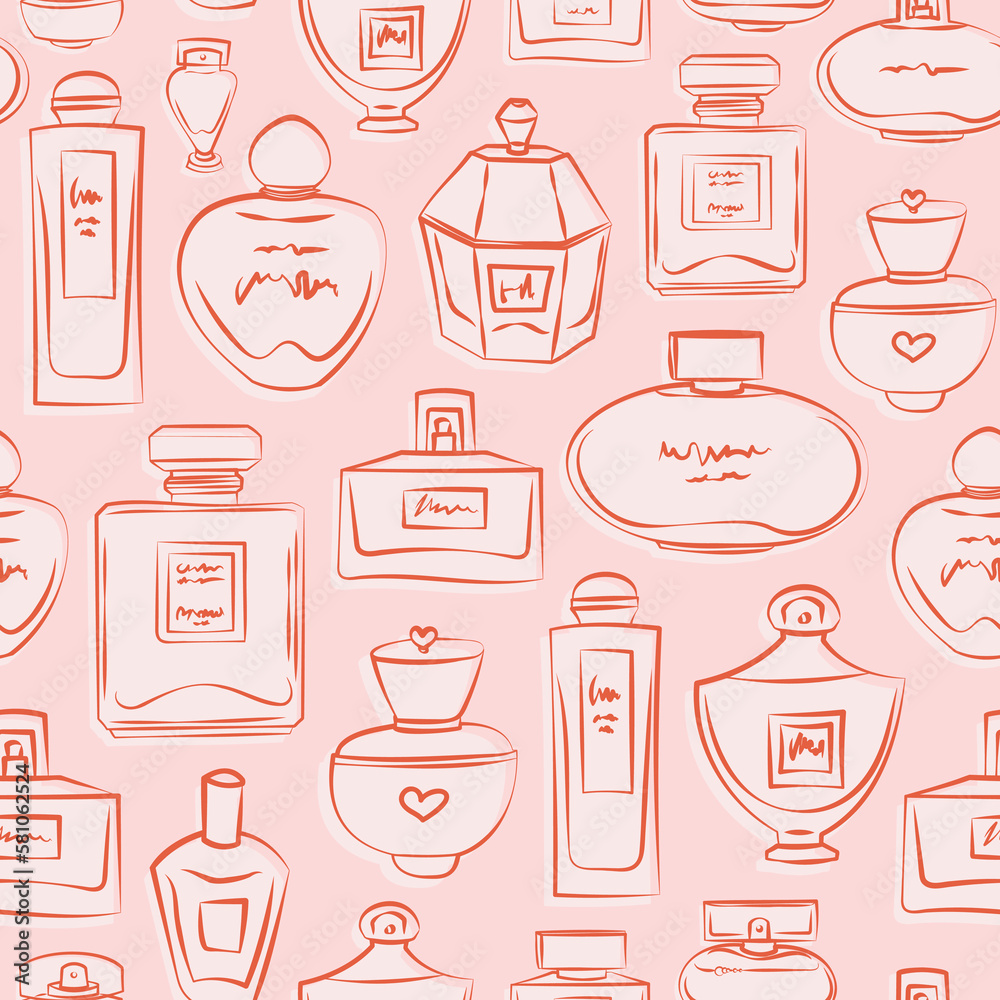 Perfume Bottles Seamless Pattern Perfume Bottles Seamless Pattern