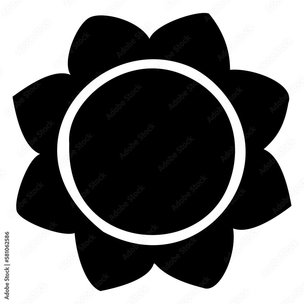 Sun icon clipart. Vector illustration flat design.