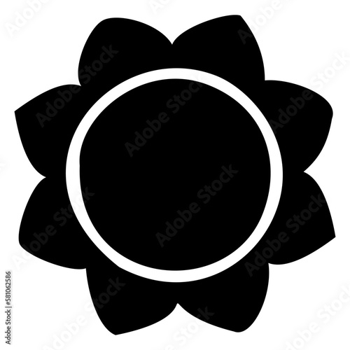 Obraz na płótnie Sun icon clipart. Vector illustration flat design. w salonie