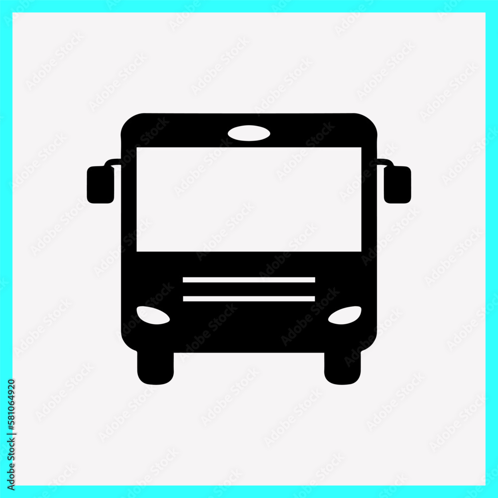 Bus vector icon. Transportation sign Bus vector icon. Transportation sign
