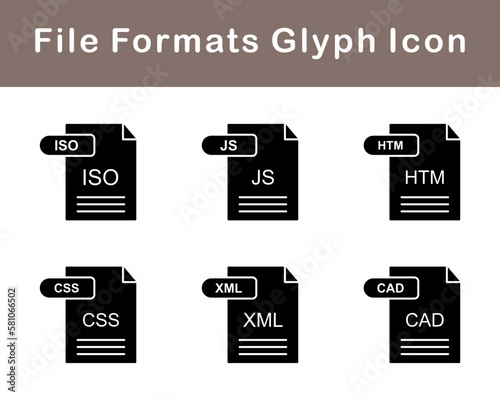 File Formats Vector Icon Set