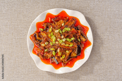 Chinese characteristic Hunan cuisine watercress eggplant