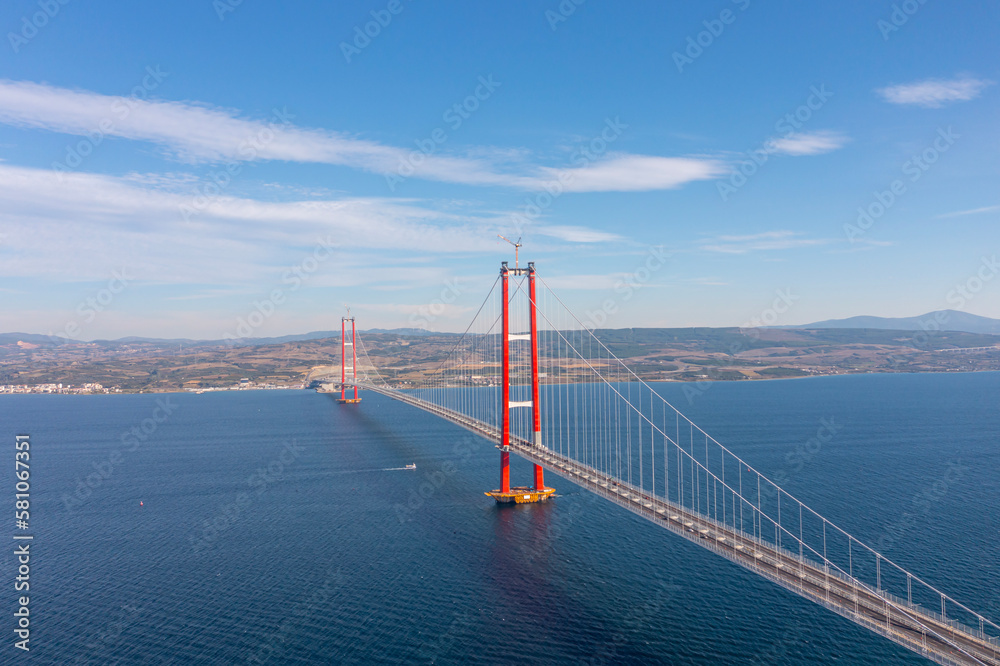 new bridge connecting two continents 1915 canakkale bridge (dardanelles