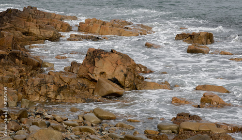 Pink granite coast
