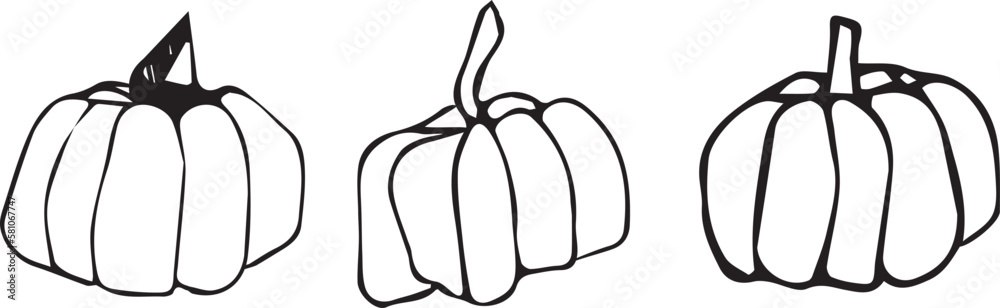 Pumpkin vector. Autumn pumpkin line art vector. Art pumpkin. Pumpkin vector. Autumn pumpkin line art vector. Art pumpkin.