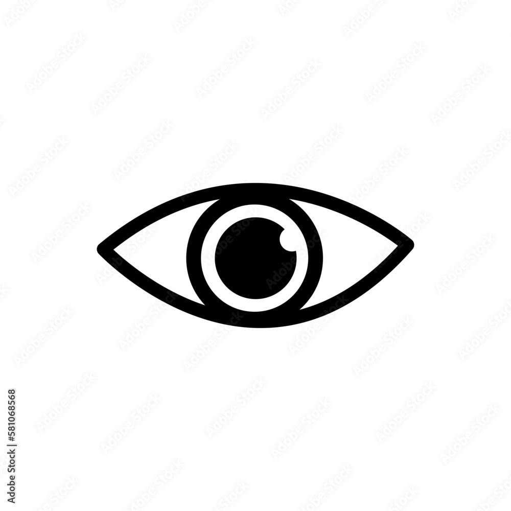 Eye icon vector for graphic design, logo, web site, social media, mobile app, ui illustration Eye icon vector for graphic design, logo, web site, social media, mobile app, ui illustration