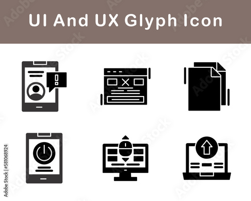 UI And UX Vector Icon Set
