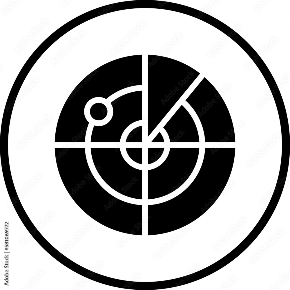 Vector Design Radar Icon Style Vector Design Radar Icon Style