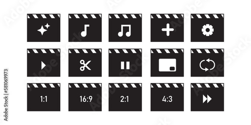 set movie app icon for app userinterface, music and movie icon