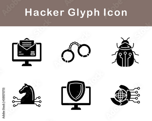 Hacker Vector Icon Set