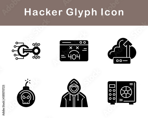 Hacker Vector Icon Set