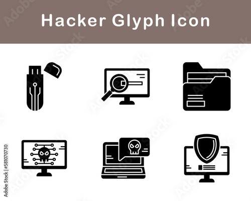 Hacker Vector Icon Set