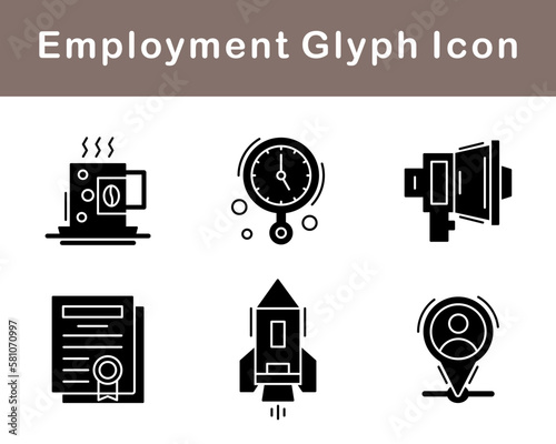 Employment Vector Icon Set