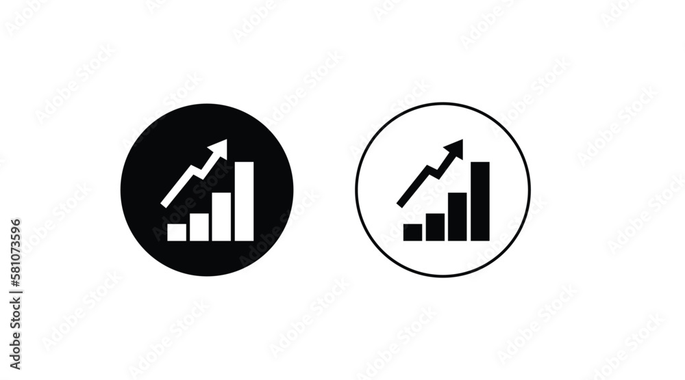 Bar graphic icon. Vector Isolated Illustration of a Bar graphic icon set Bar graphic icon. Vector Isolated Illustration of a Bar graphic icon set