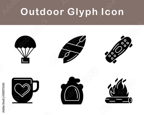 Outdoor Vector Icon Set