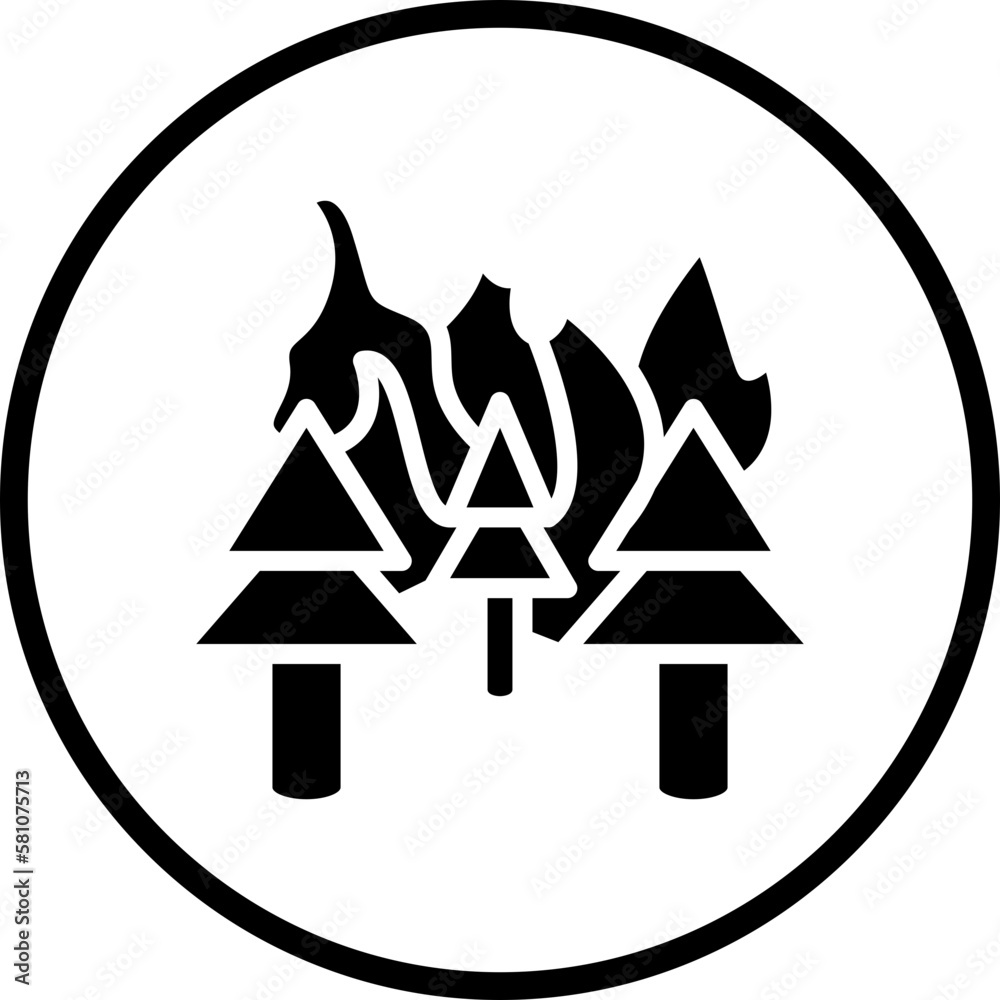 Vector Design Wildfire Icon Style