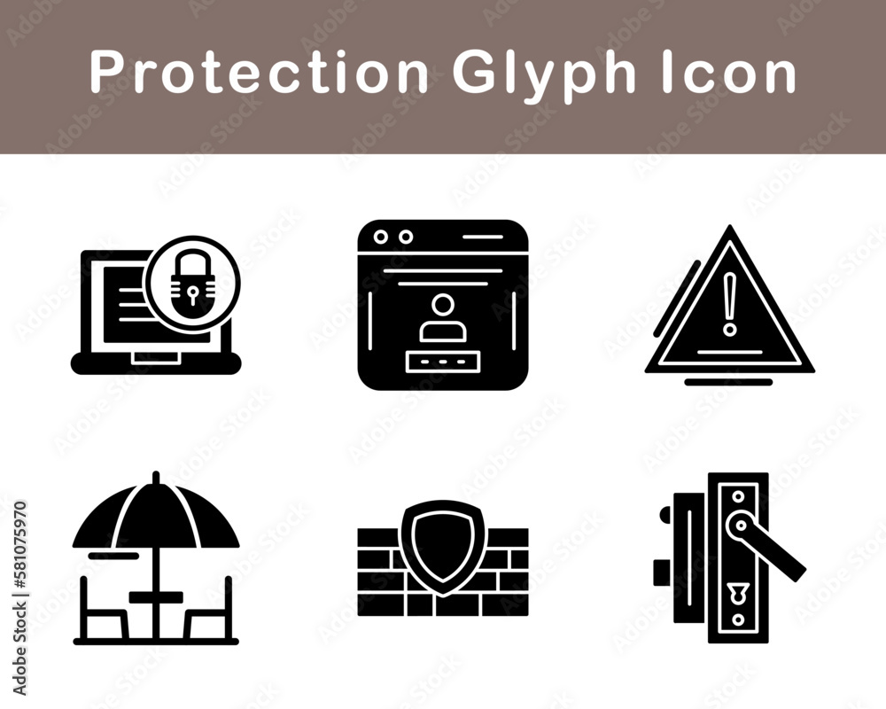 Protection Vector Icon Set Protection Vector Icon Set