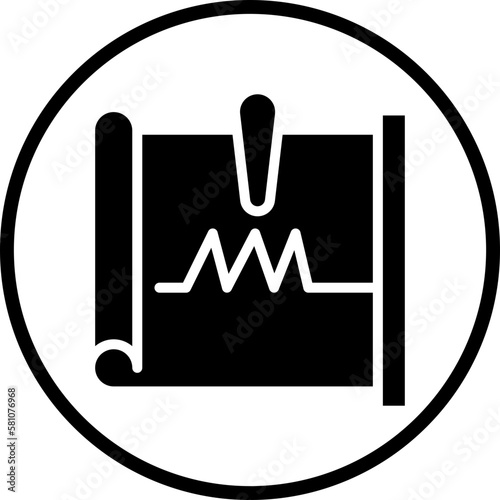 Vector Design Seismograph Icon Style