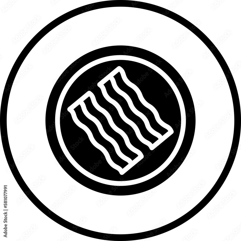 Vector Design Bacon Icon Style Vector Design Bacon Icon Style