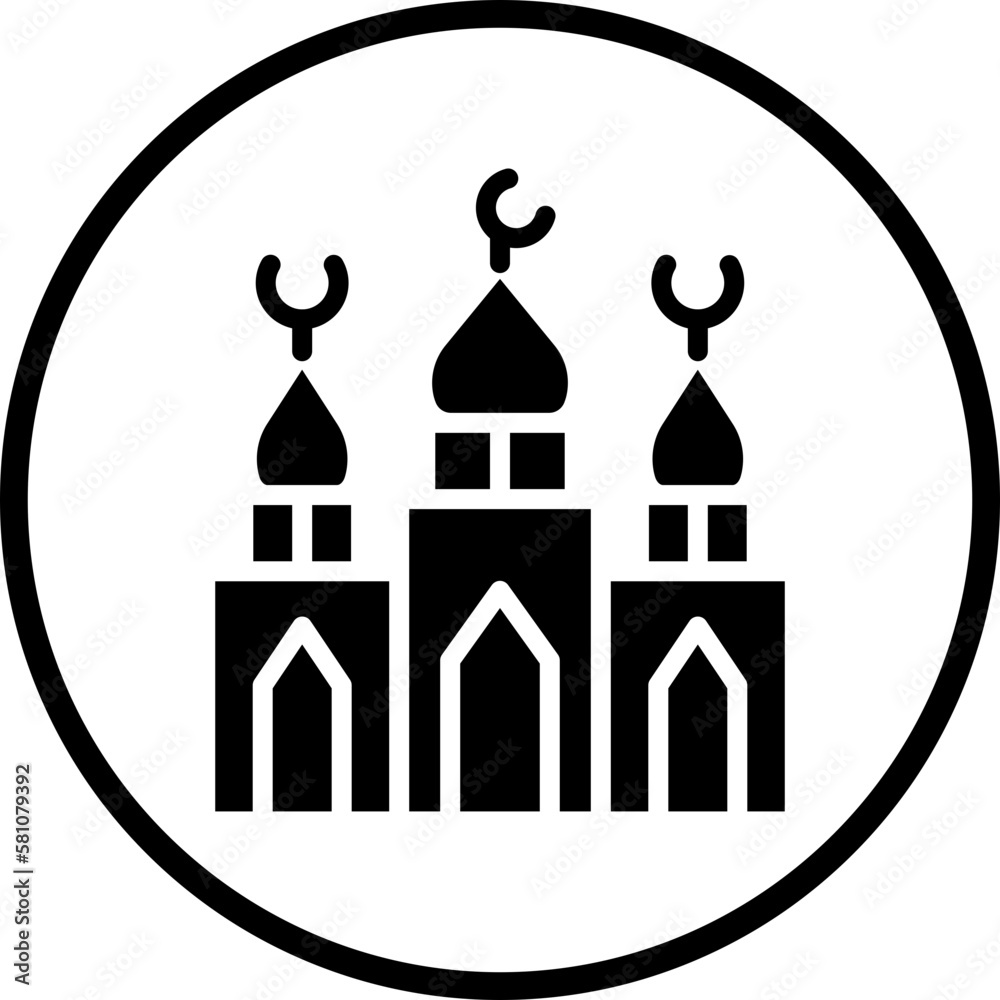 Vector Design Mosque Icon Style