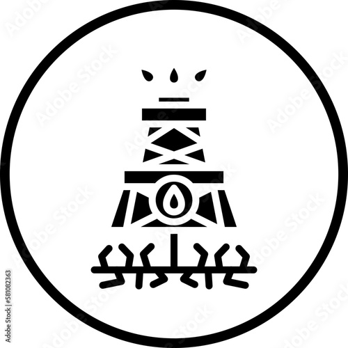 Vector Design Fracking Icon Style