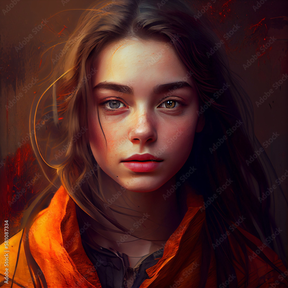 portrait of a woman - AI generated portrait of a woman - AI generated