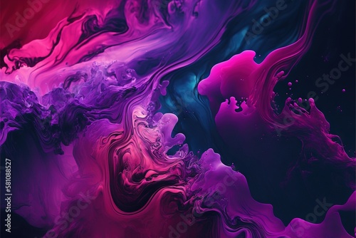 Unique fluid backgrounds in pink shades AI