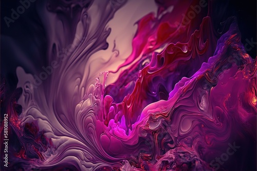 Unique fluid backgrounds in pink shades AI