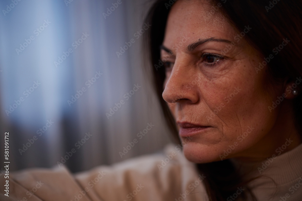 Mature woman looking away Mature woman looking away