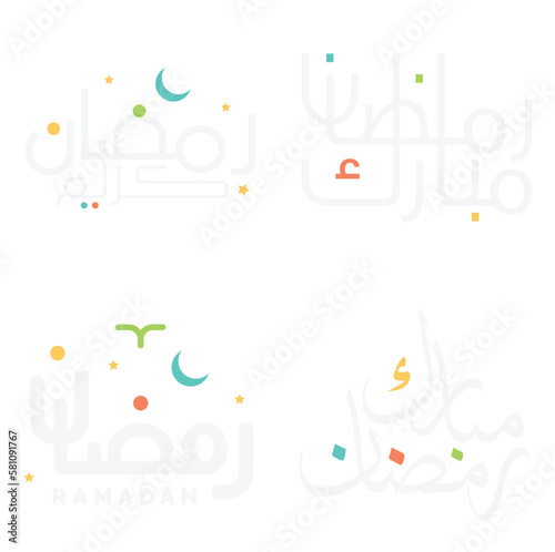 Holy Month of Fasting: Ramadan Kareem Vector Illustration for Greetings.