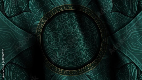 Ethnic floral pattern with vintage mandala elements