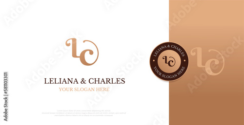 Initial  LC Logo Design Vector 