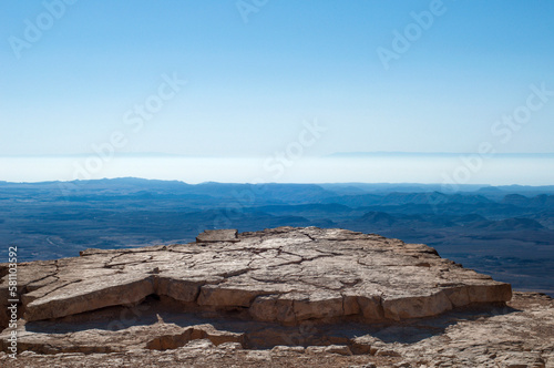 valley in the Ramon desert in Israel