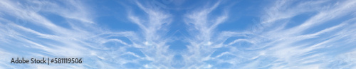 beautiful blue sky with clouds panorama background
