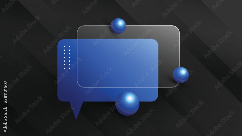 Creative wallpaper and trendy glassmorphism background with abstract geometric design