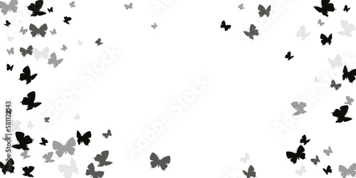 Fancy butterflies abstract dreamy background. Sensitive wings insects graphic design. Garden beings.