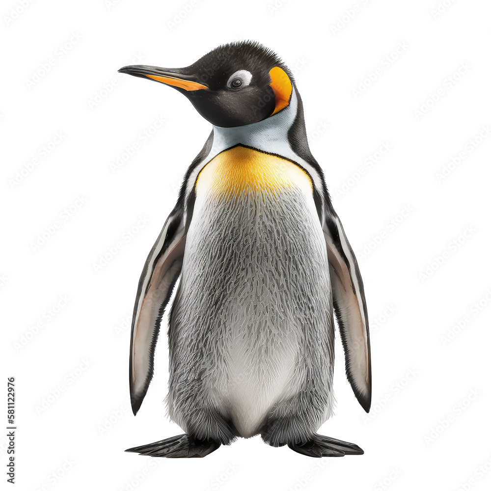 Fototapeta premium penguin isolated on white background