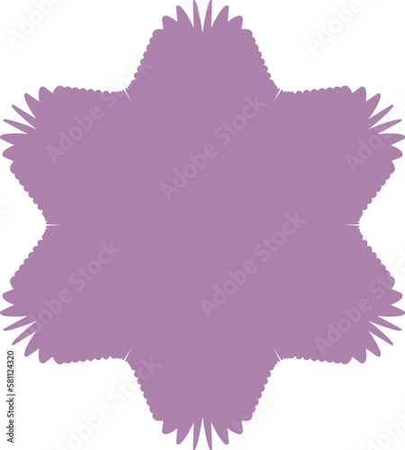 Abstract shape geometric element, vector illustration.
