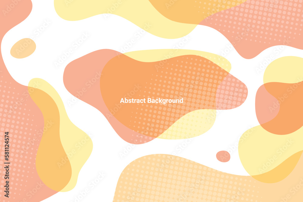 Modern Liquid Pattern. Orange Background. Abstract. BG. Vector Illustration