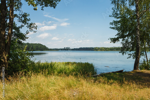 Fototapeta Naklejka Na Ścianę i Meble -  Landscape with forest lake
