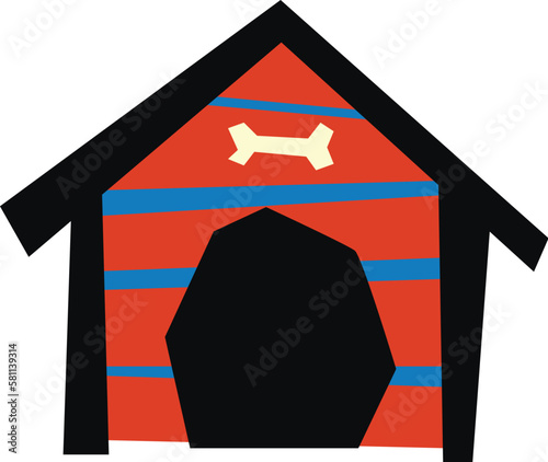 Dog House Vector Illustration