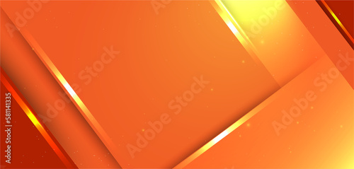 Fototapeta Naklejka Na Ścianę i Meble -  Abstract orange background with shadow vector illustration