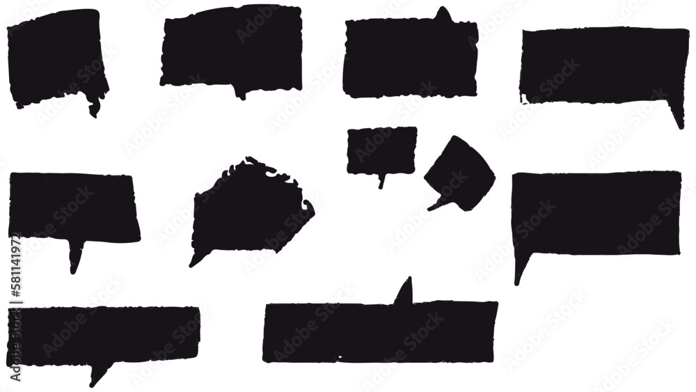 Big set of Black grunge stroke brush , banner, label, for your design, vector. Big set of Black grunge stroke brush , banner, label, for your design, vector.