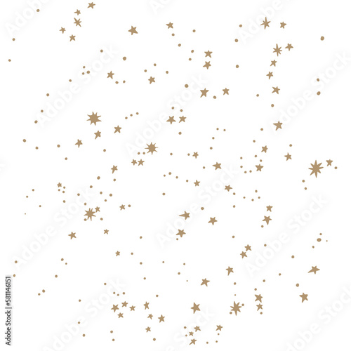 星空（白地にゴールド）