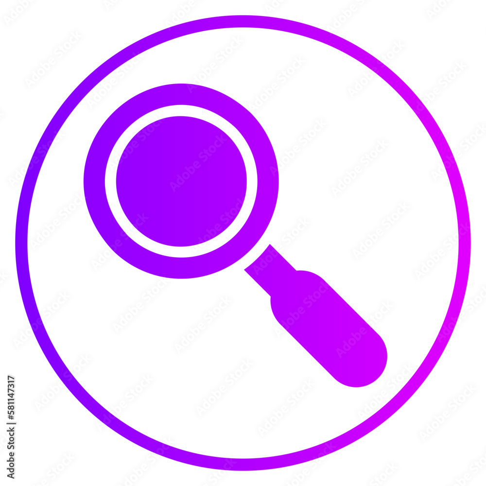 magnifying glass gradient icon magnifying glass gradient icon